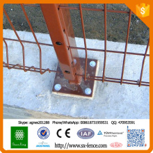 Powder Coated Geschweißte Wire Mesh Zaun Metall Füße No Dig Zaun